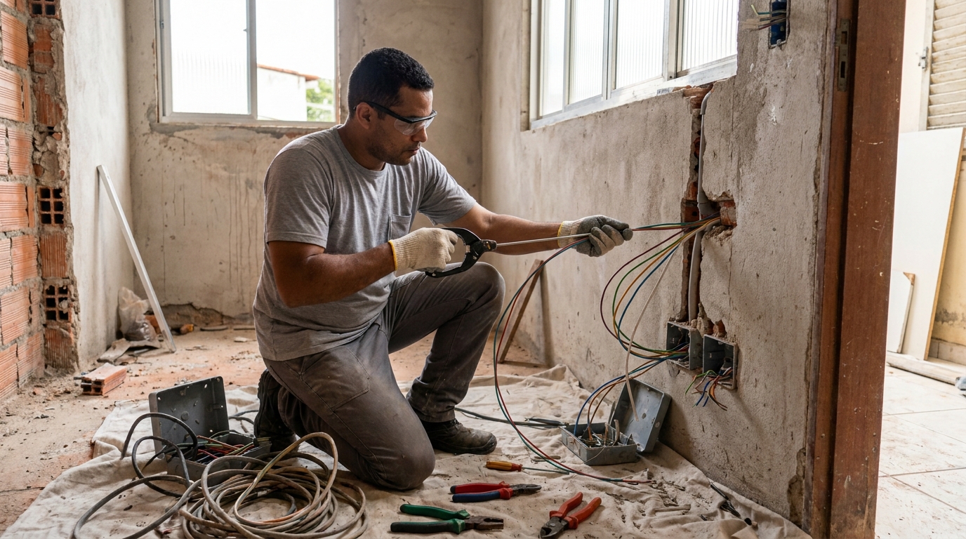 Modernizacao de fiacao eletrica em Maceió‑AL